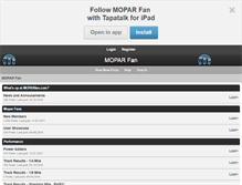 Tablet Screenshot of moparfan.com